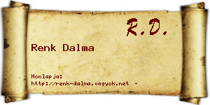 Renk Dalma névjegykártya